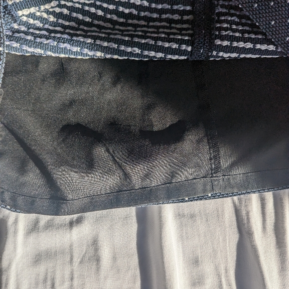 LOFT navy white polka dot skirt size 8 - Picture 5 of 5